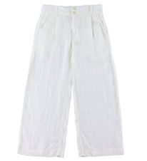 GANT Bukser - Hør - Wide - Hvid GANT Bukser - Hør - Wide - Hvid