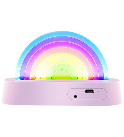 Lalarma Lampe - Dancing Rainbow - 18x11x4 cm - Lilla Lalarma Lampe - Dancing Rainbow - 18x11x4 cm - Lilla