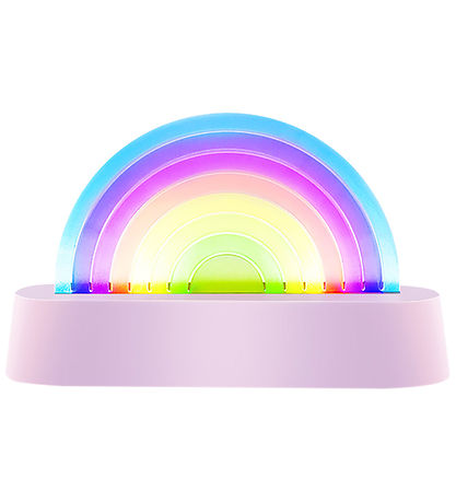 Lalarma Lampe - Dancing Rainbow - 18x11x4 cm - Lilla Lalarma Lampe - Dancing Rainbow - 18x11x4 cm - Lilla