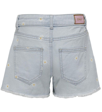 Kids Only Shorts - KogRobyn - Light Blue Denim m. Margueritter Kids Only Shorts - KogRobyn - Light Blue Denim m. Margueritter