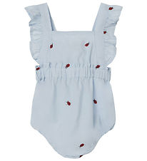 Name It Sommerdragt - NbfFerilla - Chambray Blue m. Mariehøner Name It Sommerdragt - NbfFerilla - Chambray Blue m. Mariehøner