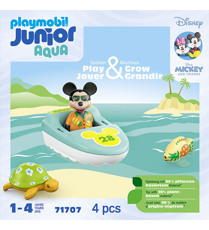 Playmobil Junior Aqua - Disney - Mickey's Bå... - 71707 - 4 Dele