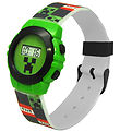 Minecraft Armbåndsur - Digital Ur - Grøn/Sort Minecraft Armbåndsur - Digital Ur - Grøn/Sort