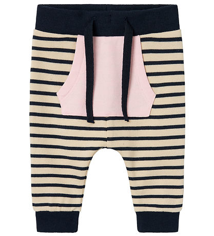 Name It Sweatpants - NbfBearline - Oatmeal 