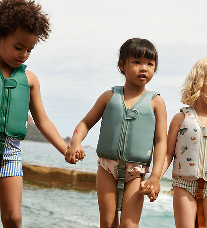 Liewood Svømmevest - 11-15 kg - Dove - It Comes In Waves/Pepperm