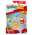 Pokémon Figurer - 4-pak - Battle Figure - Pikachu/Sprigatito/Fue Pokémon Figurer - 4-pak - Battle Figure - Pikachu/Sprigatito/Fue