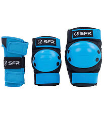 SFR Beskyttelsessæt - Youth Ramp Triple Pad Set - Sort/Blå SFR Beskyttelsessæt - Youth Ramp Triple Pad Set - Sort/Blå