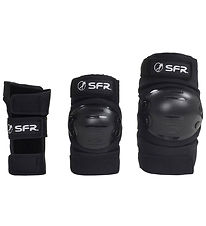 SFR Beskyttelsessæt - Youth Ramp Triple Pad Set - Sort SFR Beskyttelsessæt - Youth Ramp Triple Pad Set - Sort