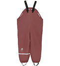 CeLaVi Regnbukser m. Seler - Recycled PU - Rose Brown