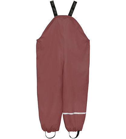CeLaVi Regnbukser m. Seler - Recycled PU - Rose Brown