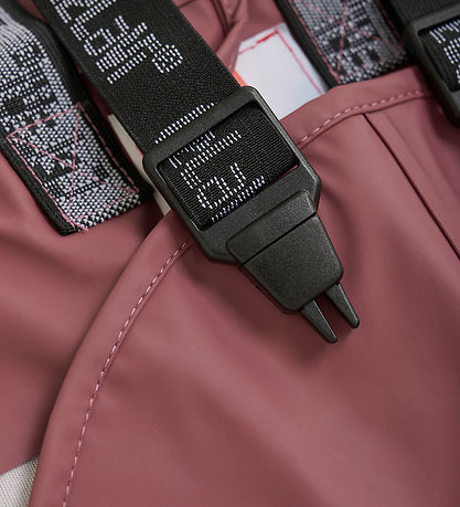 CeLaVi Regnbukser m. Seler - Recycled PU - Rose Brown