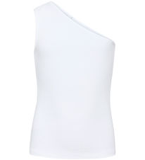 Grunt Top - Rib - Gundhil - Viskose - Hvid Grunt Top - Rib - Gundhil - Viskose - Hvid