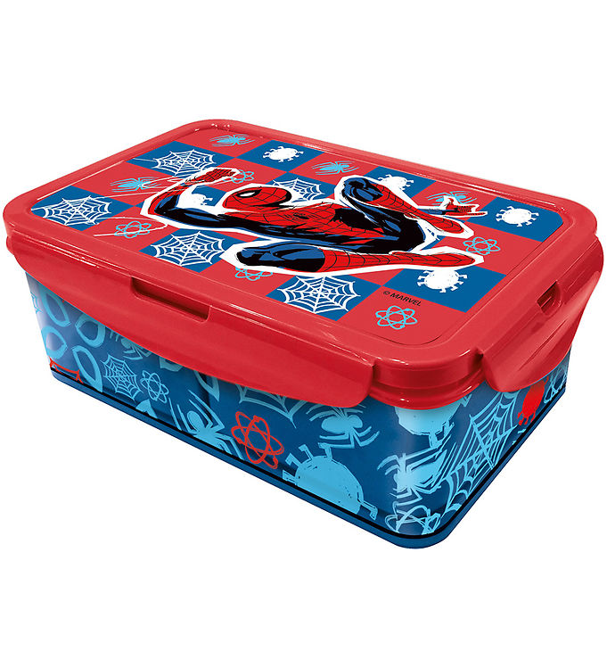 Spiderman Madkasse - 21x13 cm - Blå/Rød