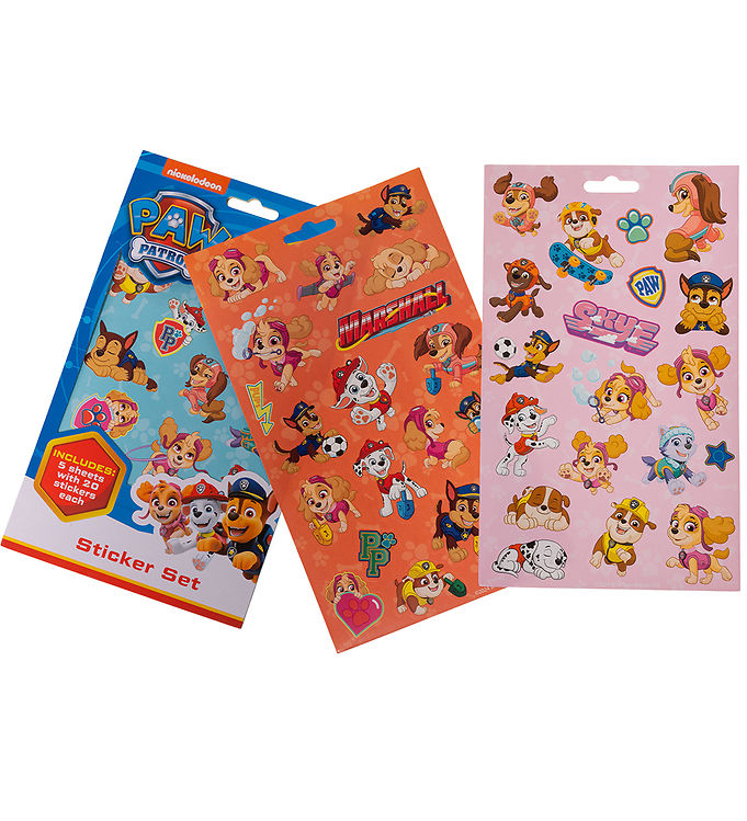 Paw Patrol Klistermærker - 100 stk.