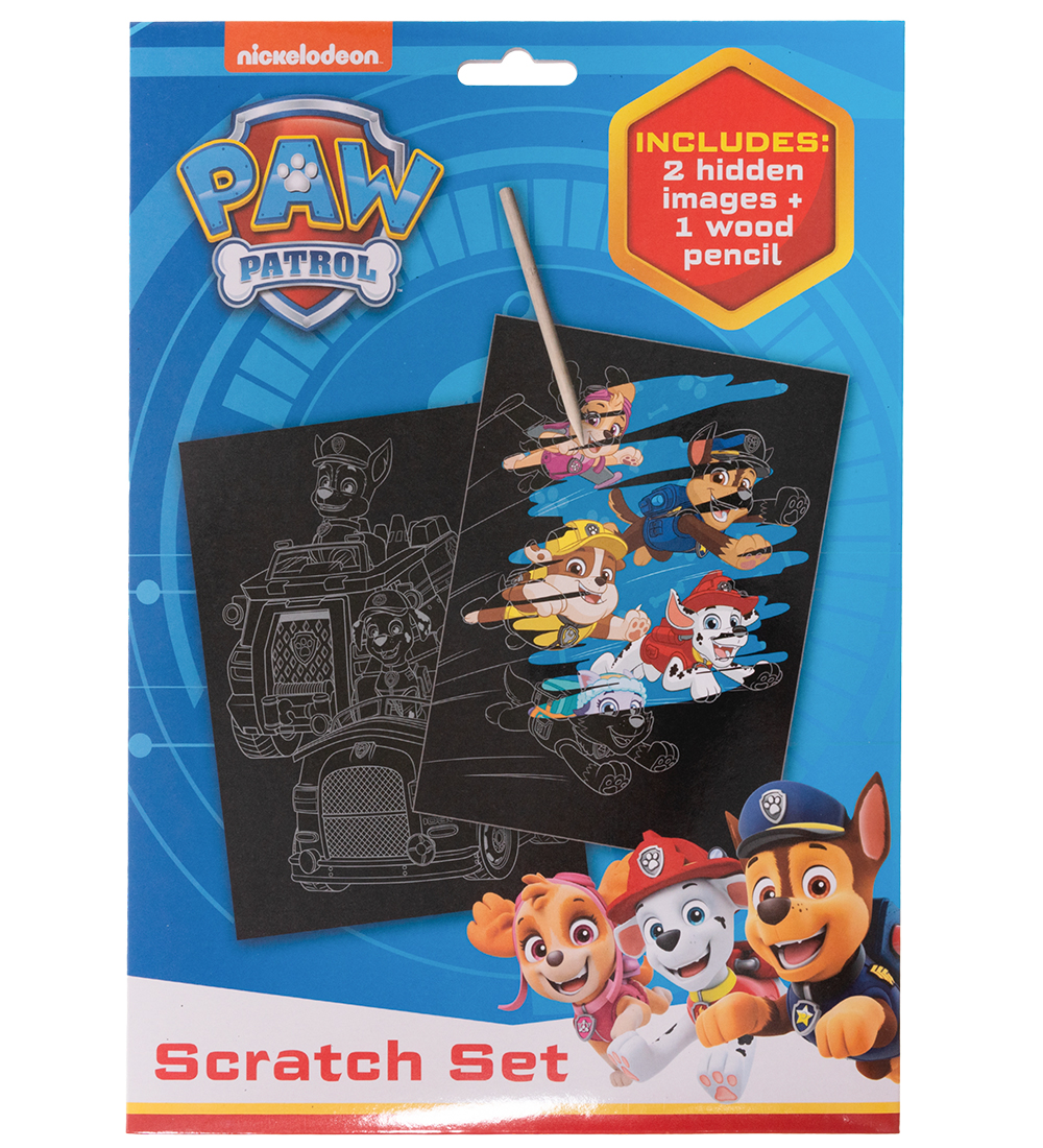 Paw Patrol Kreatives Spielset - Kratzset m. Bleistift - Paw Patrol - One Size - Kreatives Spielset