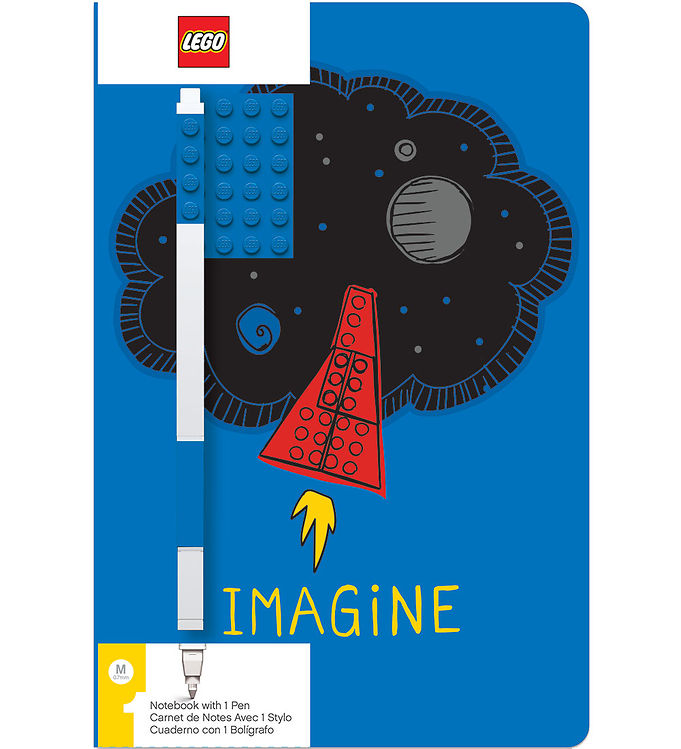 LEGO ® Notesbog m. Gel Pen - Imagine