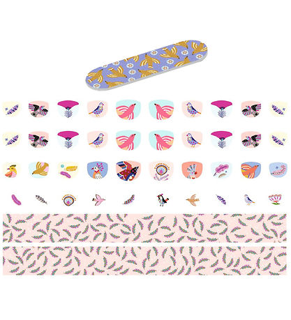 Djeco Nails Stickers - 120 pcs - Feathers