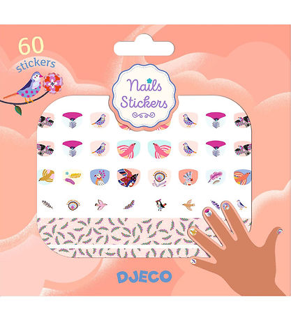 Djeco Nails Stickers - 120 pcs - Feathers