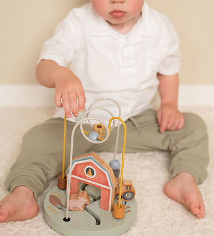 Little Dutch Aktivitetslegetøj - Perlelabyrint - Little Farm