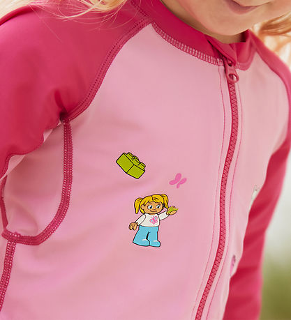 LEGO® Duplo Badeheldragt - LWAdour - UV40+ - Dark Pink LEGO® Duplo Badeheldragt - LWAdour - UV40+ - Dark Pink