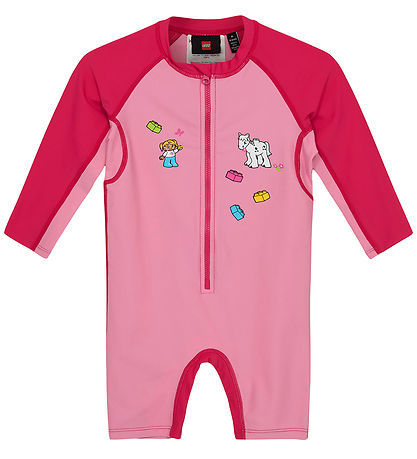 LEGO® Duplo Badeheldragt - LWAdour - UV40+ - Dark Pink LEGO® Duplo Badeheldragt - LWAdour - UV40+ - Dark Pink