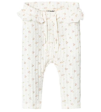 Lil Atelier Leggings - NbfHulla - Coconut Milk