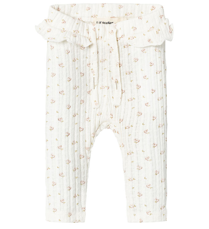 Lil Atelier Leggings - NbfHulla - Coconut Milk