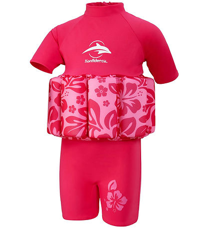 Konfidence Svømmedragt - UV40+ - Pink/Hibiscus Oahu Konfidence Svømmedragt - UV40+ - Pink/Hibiscus Oahu