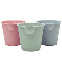 Scrunch Bath Buckets - 3-pak - Sage Green/Dusty Rose/Duck Egg Bl Scrunch Bath Buckets - 3-pak - Sage Green/Dusty Rose/Duck Egg Bl
