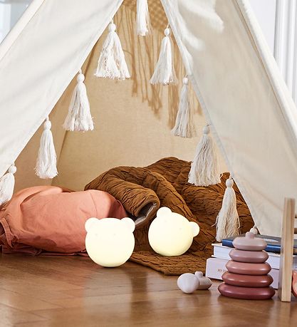 Kreafunk Lampe - Blob - 12 cm - Hvid/Moon Grey Kreafunk Lampe - Blob - 12 cm - Hvid/Moon Grey