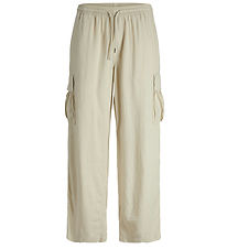 Jack & Jones Bukser - Hør - JpstBill - Cargo - Summer Sand Jack & Jones Bukser - Hør - JpstBill - Cargo - Summer Sand