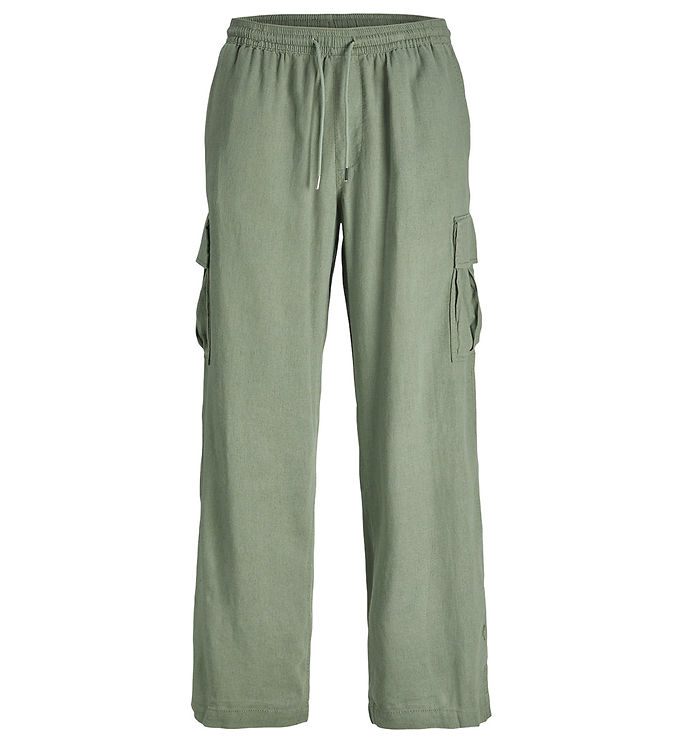 Jack & Jones Bukser - Hør - JpstBill - Cargo - Laurel Wreath