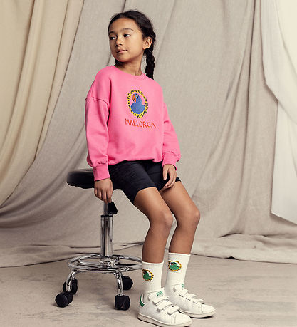 Mini Rodini Sweatshirt - Parrot EMB - Pink Mini Rodini Sweatshirt - Parrot EMB - Pink