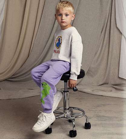 Mini Rodini Sweatpants - Dolphin - Lilla Mini Rodini Sweatpants - Dolphin - Lilla