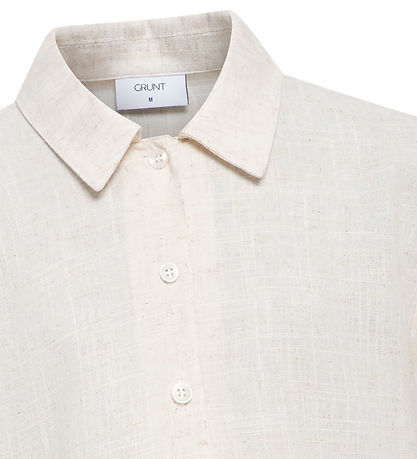 Grunt Skjorte - Lusi - Viskose/Hør - Sand