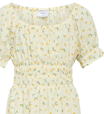 Grunt Kjole - Alis - Polyester/Viskose - Soft Yellow Grunt Kjole - Alis - Polyester/Viskose - Soft Yellow