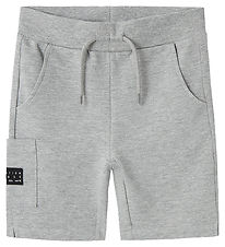 Name It Sweatshorts - Pique - NkmVivasse - Grey Melange Name It Sweatshorts - Pique - NkmVivasse - Grey Melange