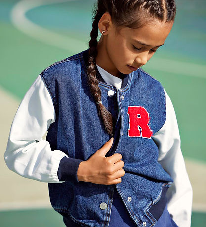 Kids Only Bomberjakke - KogBowie - Medium Blue Denim