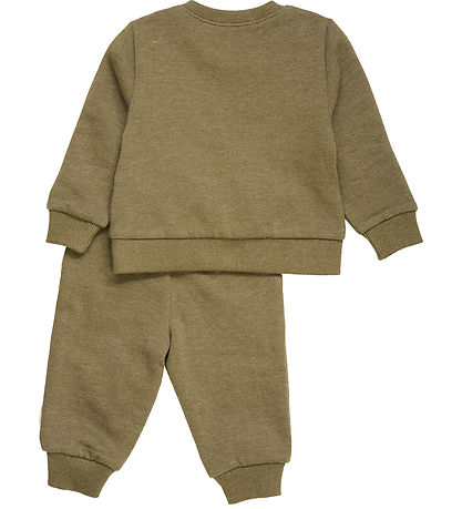 Minymo Sweatsæt - Dark Olive