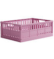 Made Crate Foldekasse - Maxi - 48x33x17,5 cm - Soft Fuchsia Made Crate Foldekasse - Maxi - 48x33x17,5 cm - Soft Fuchsia
