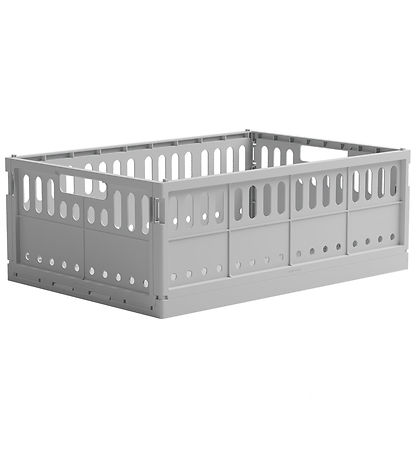 Made Crate Foldekasse - Maxi - 48x33x17,5 cm - Misty Grey Made Crate Foldekasse - Maxi - 48x33x17,5 cm - Misty Grey