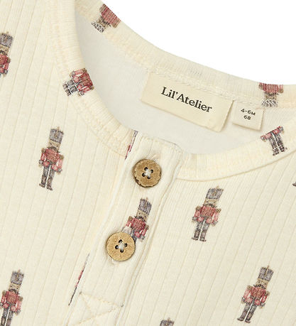 Lil Atelier Body k/æ - Rib - NbmGio - Turtledove m. Tinsoldater Lil Atelier Body k/æ - Rib - NbmGio - Turtledove m. Tinsoldater