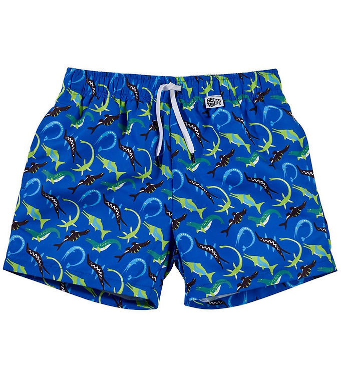 BECO Badeshorts - Ocean Dinos - Blå