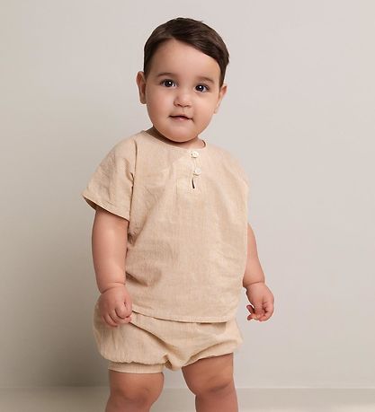 MarMar Skjorte k/æ - Tomba - Dijon Stripe MarMar Skjorte k/æ - Tomba - Dijon Stripe