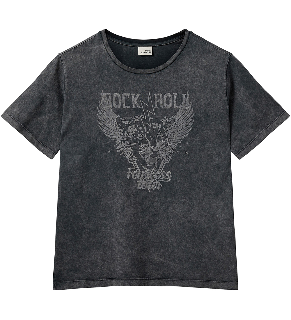 Sofie Schnoor T-Shirt - Schwarz - Sofie Schnoor - 8 Jahre (128) - T-Shirts