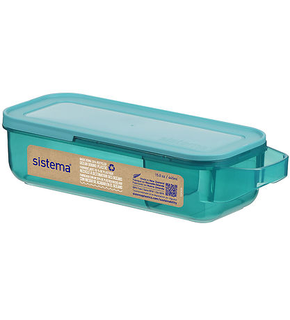 Sistema Madkasse - Slide And Snack - 445 ml - Grøn Sistema Madkasse - Slide And Snack - 445 ml - Grøn