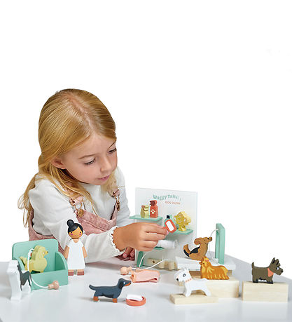 Tender Leaf Trælegetøj - Hundesalon Til Dukkehus Tender Leaf Trælegetøj - Hundesalon Til Dukkehus