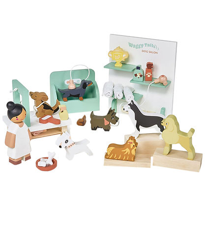 Tender Leaf Trælegetøj - Hundesalon Til Dukkehus Tender Leaf Trælegetøj - Hundesalon Til Dukkehus