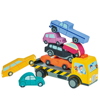 Tender Leaf Trælegetøj - Stablebiler - Biltransport Tender Leaf Trælegetøj - Stablebiler - Biltransport