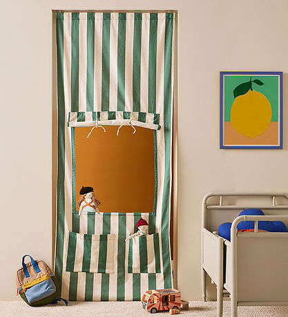 Kids Concept Kiosk-Dør - Stripe Green Kids Concept Kiosk-Dør - Stripe Green